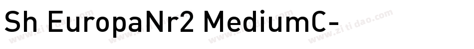 Sh EuropaNr2 MediumC字体转换